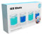 Winkee - Eisform Schnapsgläser I Silikon-Formen für 8 Schnapsgläser I Shotglas Eis-Gläser I Glas-Eiswürfel I Perfekte Gefrorene Gläser für Deine Party
