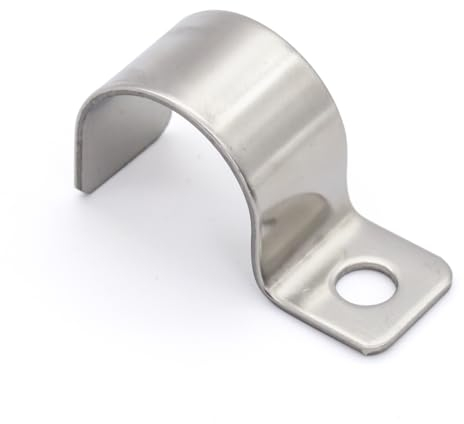 MgcTolBox Morsetti per Tubi Ø 18 mm, Fermacavi Muro, Clip di Fissaggio per il Fissaggio di Cavi e Tubi | Confezione da 20 Pezzi