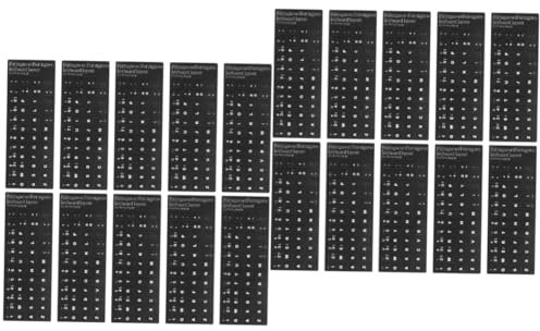 Angoily 20 Pcs Keyboard Stickers White Pvc Universal Protector Student