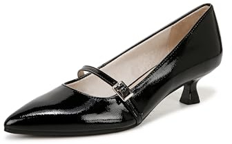LifeStride Womens Madelyn Kitten Heel Pump Black Patent 8.5 M