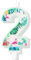 Flamingo 2nd Birthday Candles, Flamingo Number 2 Candles for Cake, Flamingo Hawaiian Cake Toppers, Flamingo Themed Birthday Cake Decorations for Boys Girls Kids Birthday Hawaiian Party Supplies