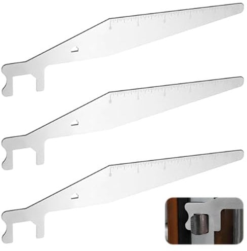 Buaak 3 Stück Türöffnungswerkzeug, Dietrich Feuerwehr Notfall, Lockpicking-Feuerwerkzeug, Federstahl Schlossöffner, Schlüsseldienst Türöffner Schlüsse, für Anfänger, Feuerwehrleute, Polizisten