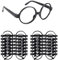 Col-Pary 16pcs Zauberer-Brille mit rundem Rahmen ohne Linsen für Halloween Maskerade Cosplay Geburtstagsfeiern Magier Mottopartys