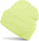 styleBREAKER Unisex Beanie Strickmütze Einfarbig, Feinstrick Mütze doppelt gestrickt, warme Winter Strickbeanie 04024029, Farbe:Apfelgrün