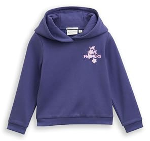 Tom Tailor Mädchen 1047438 Kinder Hoodie Sweatshirt mit Blumen-Motiv (1er Pack)
