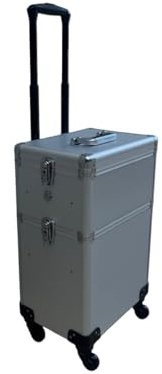 Friseurkoffer Trolley - Schminkkoffer Trolley - Schminkkoffer - Beauty Case - schwarz