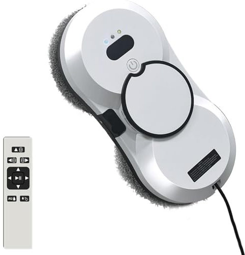 ZephyrGlow Window Cleaner Robot, Automatic Cleaning with Intelligent Path Planning, 5600Pa Suction Power, Edge Detection Technology, Remote Control,HCR-11