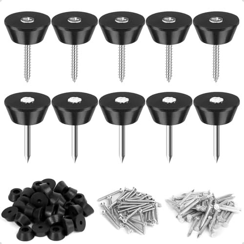 200 chiodi di tenuta zun viti per lamina, 3 x 30 mm, chiodi di montaggio con fissaggi per il montaggio su aiuole rialzate, vasi da fiori per una vasta gamma di materiali come cemento e legno