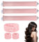 Juego de 3 rulos para el cabello largo y sin calor, para cortinas y rizos sin calor, con varillas extra anchas