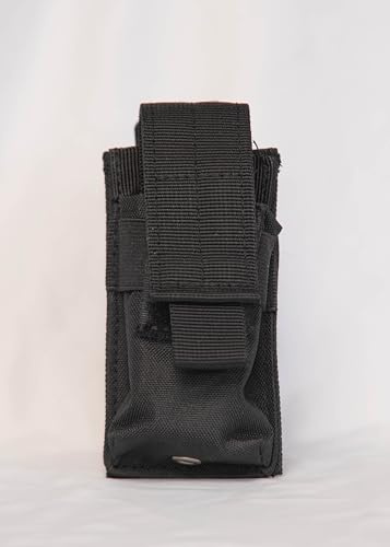 Tactical Belt Spray Holster, 50ml Capacity, Black with Adjustable Strap
