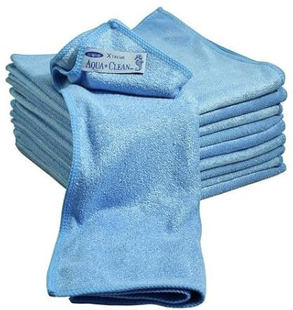 BaWoTec Aqua Clean Mikrofasertücher Reinigungstuch X-Treme 10 er Set blau