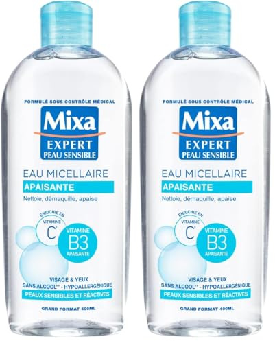 Mixa Expert Peau Sensible Eau Micellaire Physiologique 400 ml (Lot de 2)