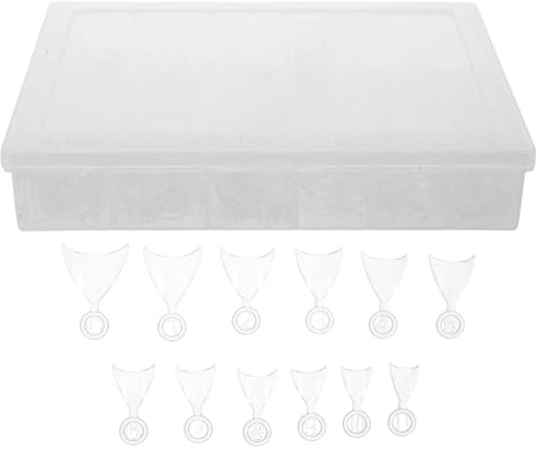 Hohopeti Capsules D’ongles Acryliques Extra Courtes D’amande Transparentes, 600 Pièces Demi-couvrantes à Presser, Ongles en Gel Souple pour Manucure Professionnelle et Usage DIY à Domicile