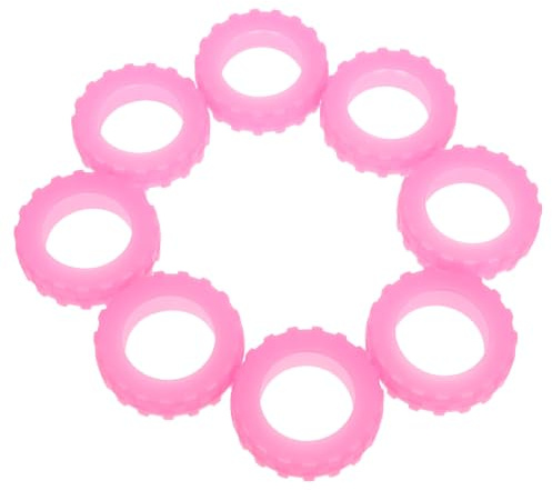OATIPHO 8 Pezzi Copertura Protettiva in Silicone per Ruote Valigia da Viaggio Assorbimento Urti e Protezione da Sporco, Adatta a Ruote Diametro 55-68mm per Terreni Accidentati