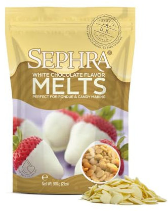 Sephra Chocolate Flavoured Melts (907g, White Chocolate Flavored)