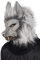 Werewolf Latex Mask, Grey, with Hair & Ears