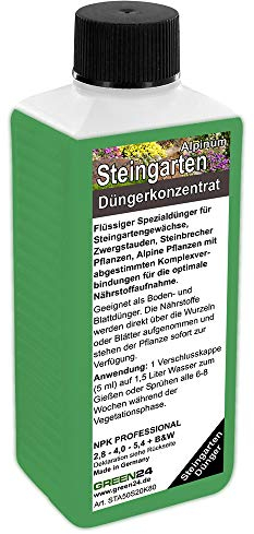 Steingarten Dünger Alpinum düngen, Premium Flüssigdünger aus der Profi Linie