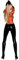 Saresia 18036 Design Wetlook Legging mit eingearbeiteten Ösen am Bund Größe S