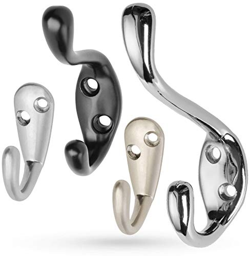 SOTECH Kleiderhaken SOFIA 116 x 25 x 89 mm groß Edelstahloptik matt | Mantelhaken Garderobenhaken