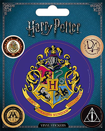 Harry Potter Hogwarts Symbols Sticker Set 5 Stickers Magic Fantasy