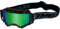 TWO-X Cross-Brille - Motocross-Brille mit verspiegeltem grünen Glas - Kratzfeste Brille - Enduro & Downhill - Schutz-Brille - Atom - Outbreak-Grau