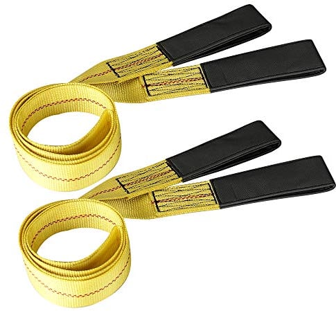 Pindex Hebeschlinge Rundschlinge 1.8mx5cm, Hebeband 500kg Hebegurt Tragkraft 3T aus Polyester, Gelb