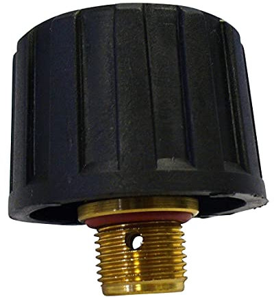 buegelcenter Tappo per serbatoio Saeco CP201/CP203 ferro da stiro a vapore, nero, metallo, diametro 4,6 cm, filettatura esterna 3/8, tecnologia di sicurezza al 100%, anelli di tenuta abbinati ➽ ASIN: