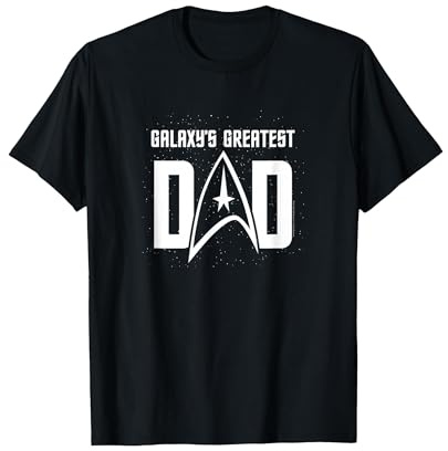 Star Trek Vatertag Galaxy's Greatest Dad Badge T-Shirt