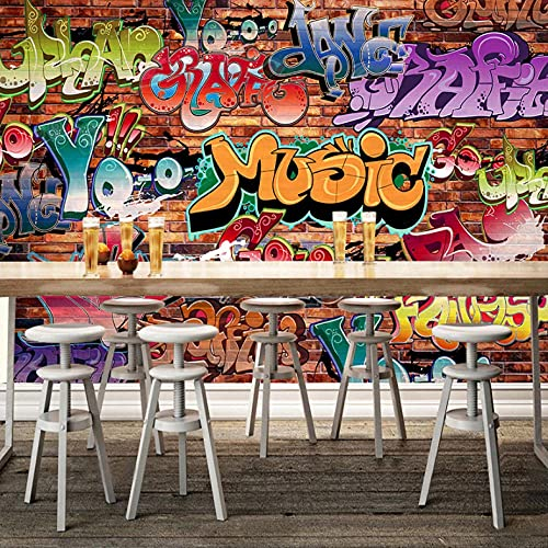 Vliestapete Rote Graffiti 3D Design Tapete Fototapeten Vlies Tapeten Vliestapete Moderne Wandtapete 150x100cm