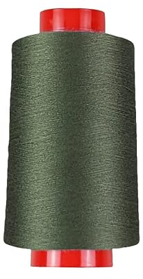 fuwi Overlockgarn 120-4.000 Meter Stapelgarn mit matter Optik, 80 Farben - für Overlock, Coverlock und Nähmaschine, Tex 25 (0079 - Olivgrün)
