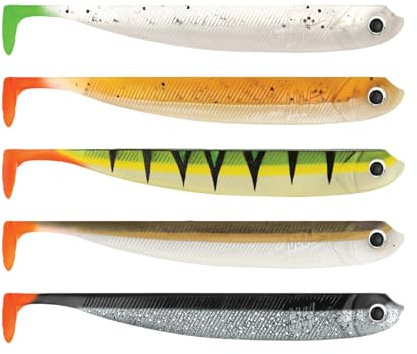 Lieblingsköder 12,5cm Gummifische - 5 Gummishads, Farbe Lieblingsköder:Firetail Edition