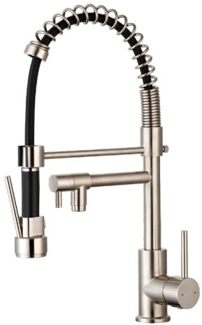 Essebagno Big Pro mitigeur évier à douchette mobile façon inox