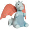 Tikiri 8595511 - Kautschuk Babyrassel, Drache Morgenrot mit Knister-Flügeln, Naturkautschuk, Rassel für Babys und Kleinkinder ab 0+ Monaten