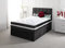 Comfy Deluxe LTD Crushed Velvet Divan Bed with Mattress Headboard and Storage Drawers (Black, 3FT (Single) - 0 Drawers)