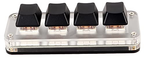USB-Tastatur, Programmierbare DIY-Tastatur Mit Benutzerdefiniertem Mechanische Gaming-Programmiermakro, Einhändige OSU HID-Standard für Gaming Office (4