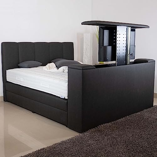 PAARA Boxspringbett Chicago mit TV-Lift | Bettkasten | Komplettset - Made in Germany (Farbe und Härtegrad (H2 - H4) frei wählbar - Bitte nach Bestellung per Nachricht mitteilen, 200 x 220 cm)