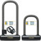 Via Velo Mini U-Lock Short and Mini U-Lock Longer | 2 U Locks with Gold Secure Rate for e-Bike Batteries and Frames. with Matching Keys and Protection in Low-Risk