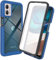 JIAFEI Coque pour Motorola Moto E13, avec Protège-écran, Case Full Body Protection 360 Degrés Etui Portable Robuste Transparent Bumper Coque pour Motorola Moto E13 - Bleu