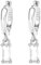 Ohrringe Silber 925 creolen mit grünem Zirkon Tropfen, creolen silber 925 klein für Frauen tropfen ohrringe hypoallergener Schmuck für Männer 2PCS