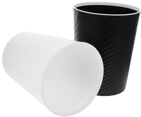 Cabilock 2pièces Poubelle Plastique Petite Corbeille Pour Cuisine Et Chambre Déchets Facile à Ranger Et Nettoyer