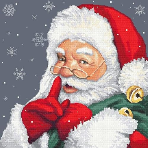 Coricamo Kreuzstich - Stickpackung - Verschmitzter Weihnachtsmann