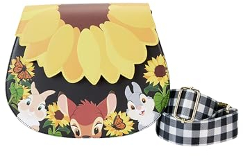 Loungefly Disney by Umhängetasche Bogen Figural Sunflower Strap, Schwarz