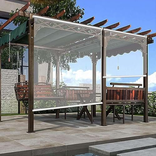 Générique Store Enrouleur Enroulables Transparents Imperméables Store Enrouleur for Pergola Stores Enrouleurs Transparents Intérieurs Et Extérieurs Stores Enrouleurs Imperméables,160 * 200cm