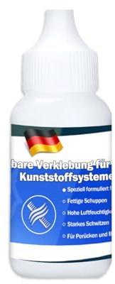 Hautkleber, 38 ml Klebstoff für Perücken und Haarsysteme, Unsichtbare Verbindung, Ideal für Halloween, Karneval, Maskerade, Make-up Artists (A)
