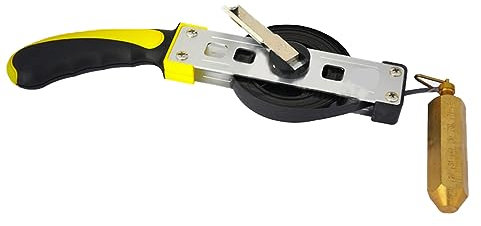 Risegun Kohlenstoffstahl Explosions Sicheres Ölmessband, Öltank Messbänder 20m / 65FT mit 300g Messing Plumb Bob, Professionelles Stahlband füllstandsanzeige für Heizöltank