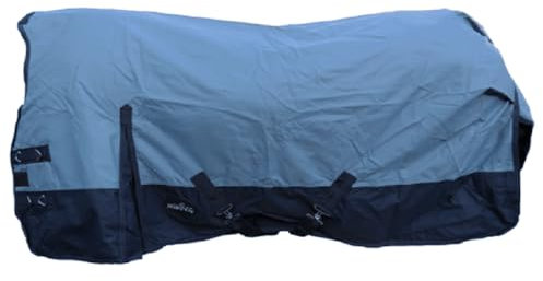 Brama-West Outdoordecke Pferd Riders King mit High Neck - 600D/100g - Wasserdicht - Blau - Gr. 125