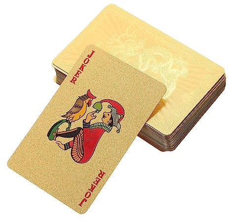 Generisch 1 Kartenspielen Poker Canasta-Karten Deck Von Wasserdicht Tischspielkarte Spielkarten Zum Sammeln Von Partys Jetons Gaming-Spielkarte Einzigartige Spielkarten Wertungslisten PVC