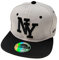 Snapback USA Cap Teenie Kappe Basecap Mütze Trucker Cappy Sport NY Teenie Grafiti Style (Grau Schwarz)