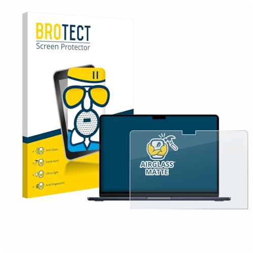 BROTECT Protector Pantalla Mate Cristal para Apple MacBook Air 13 M4 2025 Protección Anti-Reflejos