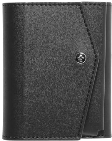 Spigen Valentinus Pro Magfit MagSafe Kartenhalter bis zu 3 Karten und 10 Geldscheine Kompatibel mit iPhone 17/16/15, andere MagSafe-Modelle und Google Pixel 10-Serie mit Pixelsnap - Schwarz